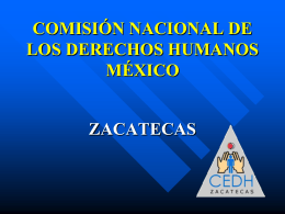 parte informativo - Comisión de Derechos Humanos de Zacatecas
