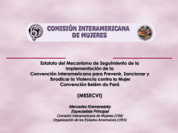 Estatuto del MESECVI - Instituto Nacional de las Mujeres
