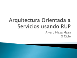 Arquitectura Orientada a Servicios usando RUP