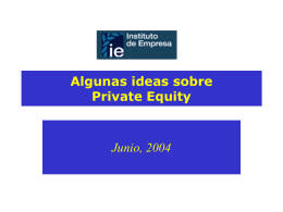 algunas ideas sobre private equity