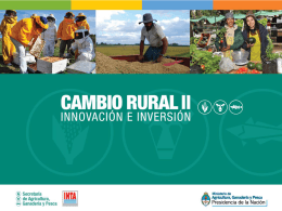 Presentación Cambio Rural Innovación e Innversión