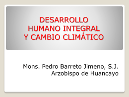 DESARROLLO Y CAMBIO CLIMÁTICO
