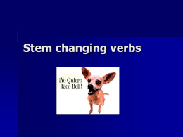 Stem changing verbs perder (e-ie)