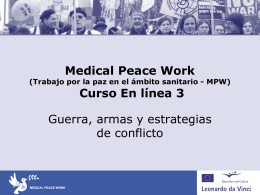 Medical Peace Work Course 3