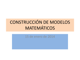 construcción de modelos matemáticos