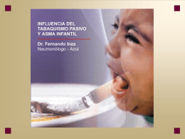 Epidemiología del asma y tabaco en niños: Dr. Fernando Inza