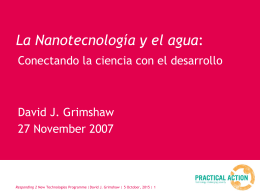 Nanodialogues in Peru November 2007