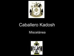 30° Grado – Caballero Kadosh