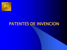 PATENTES DE INVENCIÓN