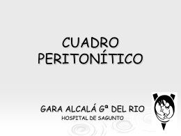 CUADRO PERITONÍTICO - Sociedad Valenciana de Cirugía
