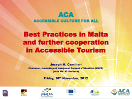 KNPD Presentation - Accessible Tourism Malta