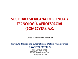 sociedad mexicana de ciencia y tecnología aeroespacial (somecyta)