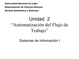 Workflow Administrativo - Universidad Nacional de Luján
