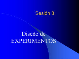 Sesión 8 EXPERIMENTACION