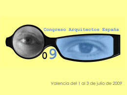 Presentación IV Congreso de Arquitectos