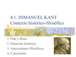 Inmanuel Kant - IES JORGE JUAN / San Fernando