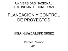 Material de Planeación y Control de Proyectos