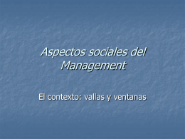 Aspectos sociales del Management