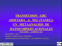 transfusion grc asociada a nec (tanec)