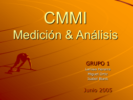 CMMI Medición & Análisis