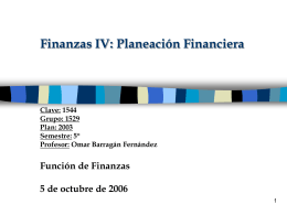 PLANEACIÓN FISCAL FINANCIERA La planeación fiscal financiera