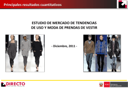 Estudio de mercado de tendencias de uso y moda de prendas de