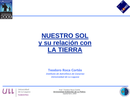 Conferencia Sol y Tierra - Universidad de La Laguna