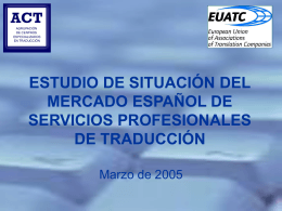 estudio de situación del mercado español de servicios