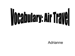 Vocabulary: Air Travel