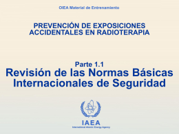 1.1 BSS principales requisitos - International Atomic Energy Agency