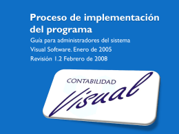Proceso de implementación del programa