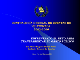 CONTRALORÍA GENERAL DE CUENTAS