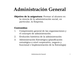 Administración General - Universidad de Concepción