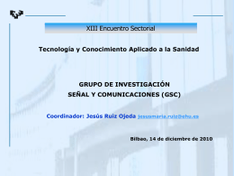 Grupo de investigación de Señal y Comunicaciones (GSC)