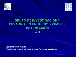 Presentación Grupo de Investigacion GTI