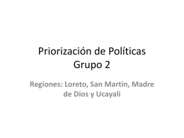 Priorización de Políticas Grupo 2