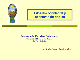 La cosmovisión andina - bienvenidos a ciencias y letras