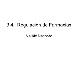 4.3. Regulación de Farmacias