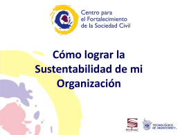 Sustentabilidad. - Junta de Asistencia Privada Sinaloa
