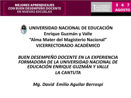 David Aguilar - Consejo Nacional de Educación