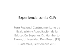 Experiencia con la CdA (1)