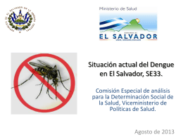 Situación de Dengue en El Salvador_2013