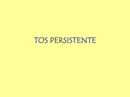 Tos persistente - Dr. Elsio Turchetto