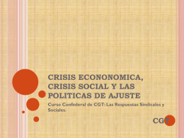 crisis econonomica, crisis social y las politicas de