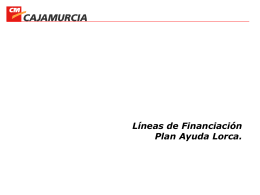 PlanLorca CajaMurcia - Cámara Comercio Lorca