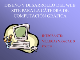 Catedra Computación Gráfica en la Universidad Valle