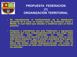 propuesta federacion - federación de peñas barcelonistas de