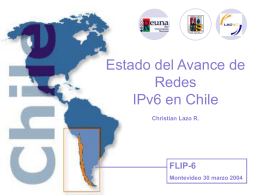 Estado del Avance de IPv6 en Chile