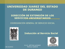 UNIVERSIDAD JUAREZ DEL ESTADO DE DURANGO DIRECCIÓN