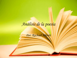 Análisis de la poesía Rachael Abbot